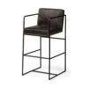 Payton Black Leather | Black Metal | Bar Stool