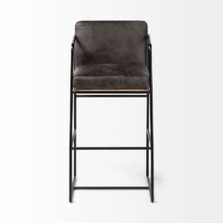 Payton Black Leather | Black Metal | Bar Stool -France and So Furniture 0036512 68761 B