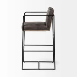 Payton Black Leather | Black Metal | Bar Stool -France and So Furniture 0036513 68761 C
