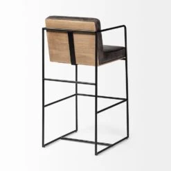 Payton Black Leather | Black Metal | Bar Stool -France and So Furniture 0036515 68761 E