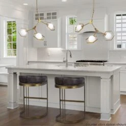 Derek Black Leather | Antiqued Gold Metal | Bar Stool 14 Derek Black Leather | Antiqued Gold Metal | Bar Stool -France and So Furniture 0040875 67080 M