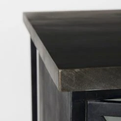 Diana Black Metal Kitchen Avand -France and So Furniture 0046503 69211 G