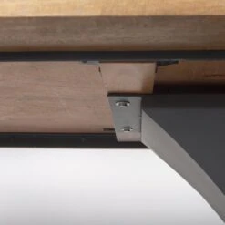 Maximus Light Brown Wood | Dark Gunmetal Dining Table -France and So Furniture 0064407 69847 AB I