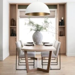 Taylore Brown Wood Dining Table 13 Taylore Brown Wood Dining Table -France and So Furniture 0077244 69031 AB M