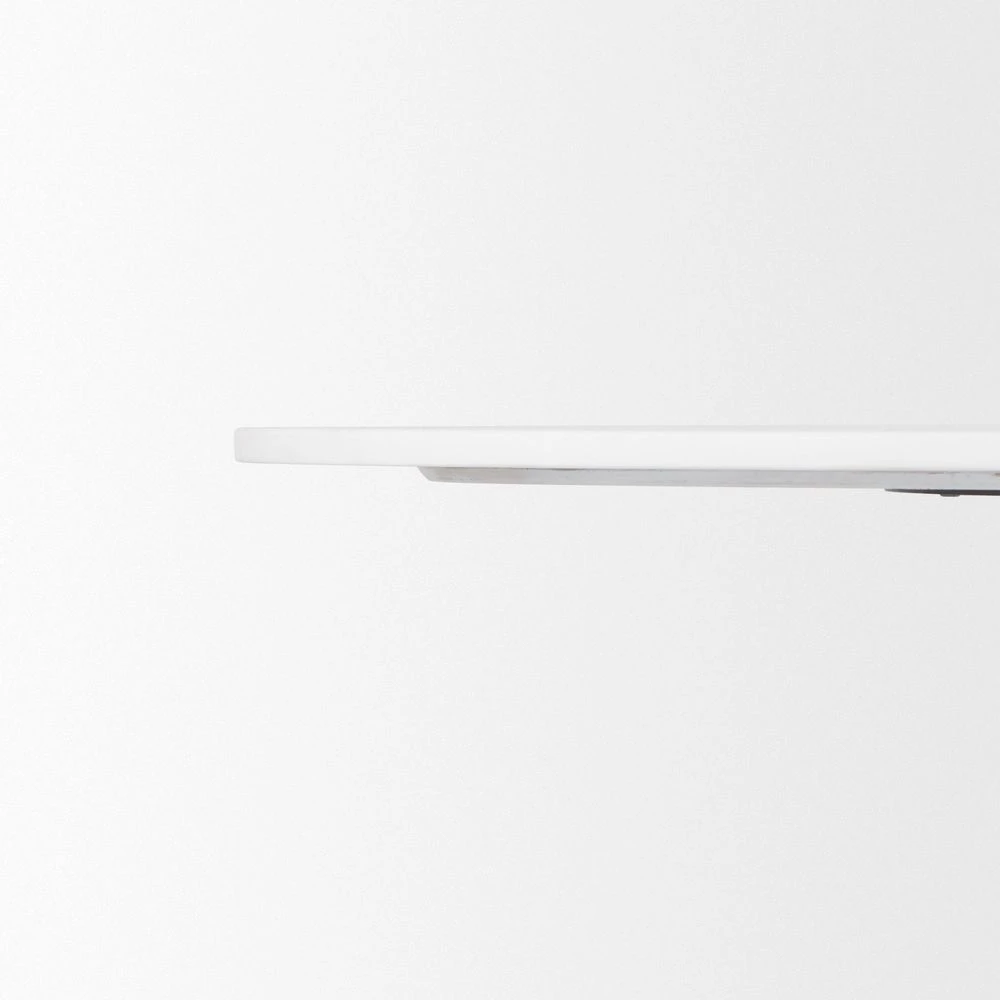 Fabian White Marble | Black Wood Dining Table 4 Fabian White Marble | Black Wood Dining Table - Image 4