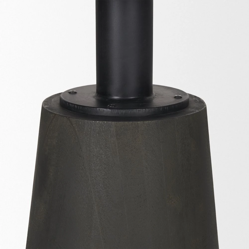 Fabian White Marble | Black Wood Dining Table 5 Fabian White Marble | Black Wood Dining Table - Image 5