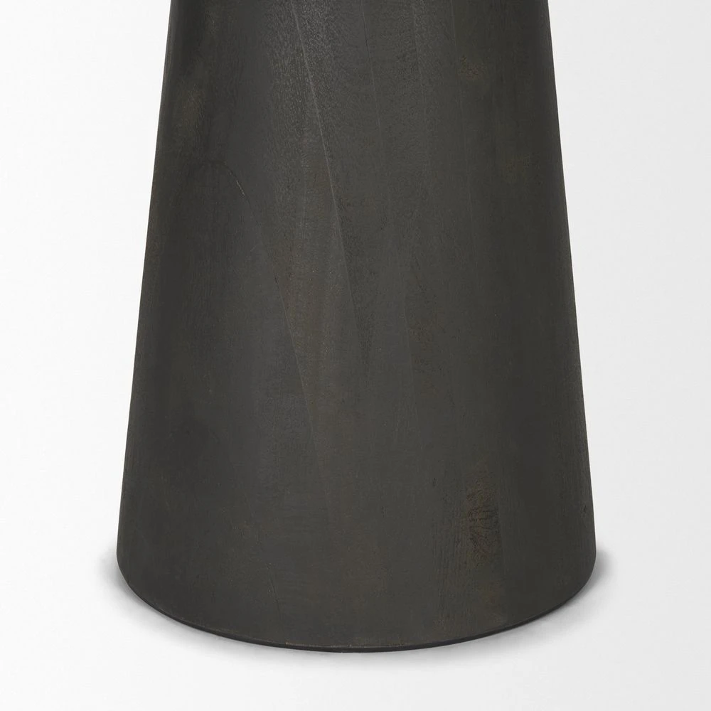 Fabian White Marble | Black Wood Dining Table 6 Fabian White Marble | Black Wood Dining Table - Image 6