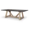 Solace Black | Brown | 96x42 Dining Table