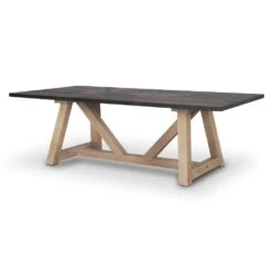 Solace Black | Brown | 96x42 Dining Table