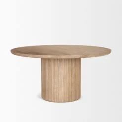 Ella Light Brown Wood Dining Table -France and So Furniture 0089714 69874 AB B