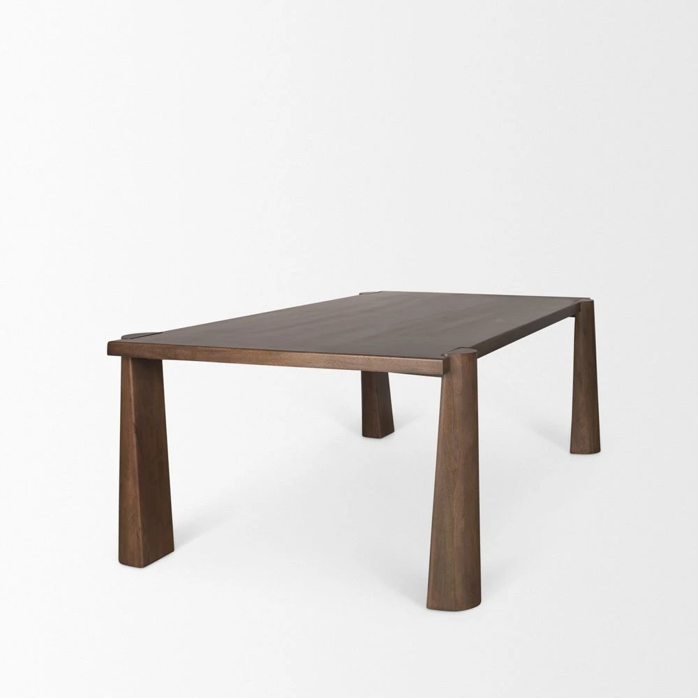 Tye Medium Brown | Wood Dining Table 6 Tye Medium Brown | Wood Dining Table - Image 6