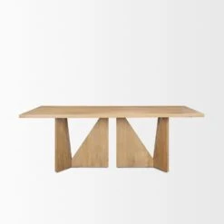 Finn Light Brown Wood | Rectangle Dining Table -France and So Furniture 0089938 70839 B
