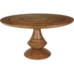 Emilia Rose 60" Dining Table - Light And Medium Brown