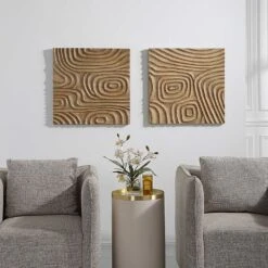 Channels Wood Wall Decor -France and So Furniture 04357 4