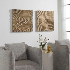 Channels Wood Wall Decor -France and So Furniture 04357 5