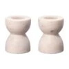 Petit Marble Candlesticks (set Of 2)