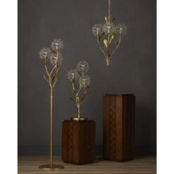 Dandelion Silver & Gold Pendant -France and So Furniture 079389e64674495619fa8beb2c2b8f2ce5d82bd5