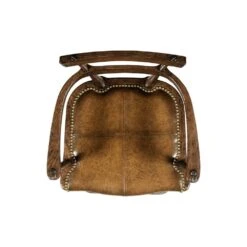 Oak Bar Stool With Studded Leather Seat -France and So Furniture 087a893c40e56a17a13a4f06a09d05ce962a2bf3 full