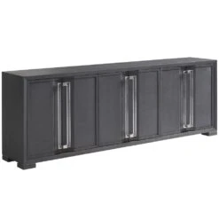 Anthology Linen Long Media Console - Gray