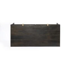 Shelby Writing Desk - Carved Vintage Brown -France and So Furniture 101359 002 TOP 1