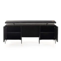 Michel Desk - Carved Black Wash -France and So Furniture 101365 006 OPN 1