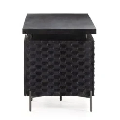 Michel Desk - Carved Black Wash -France and So Furniture 101365 006 SID 1