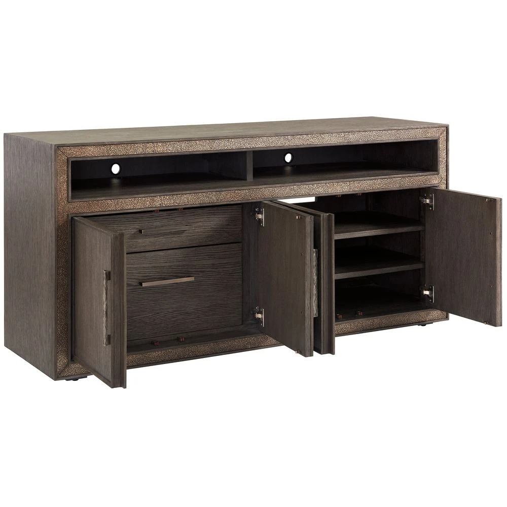 Hampton Media/Home Office Console - Medium Brown 4 Hampton Media/Home Office Console - Medium Brown - Image 4