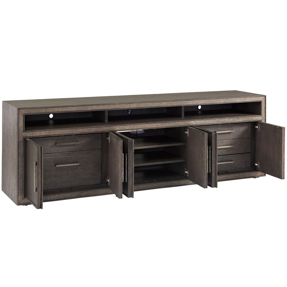 Hampton Long Media/Home Office Console - Medium Brown 4 Hampton Long Media/Home Office Console - Medium Brown - Image 4