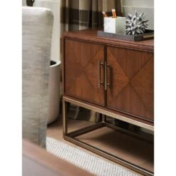 Cameron Long Media Console - Dark Brown -France and So Furniture 104 661 base det