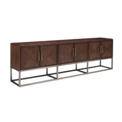 Cameron Long Media Console - Dark Brown