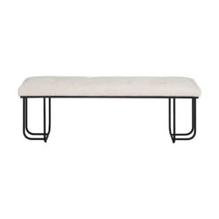 Maverick Bench - Eclipse White 5 Maverick Bench - Eclipse White -France and So Furniture 105015 2