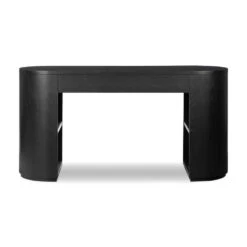 Leif Desk - Brushed Ebony Oak -France and So Furniture 105068 003 BCK 1 15d3715f fb31 4474 adf8 ee0721828102