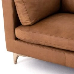 Waverly Sofa - Natural Washed Camel Leather -France and So Furniture 105714 003 DET 1 d0eff98e 7418 439f 9deb 6fdbcdbf03a4