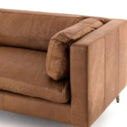 Waverly Sofa - Natural Washed Camel Leather -France and So Furniture 105714 003 DET 4 12824e9f c406 4989 a65b 0d024de53d36