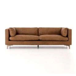 Waverly Sofa - Natural Washed Camel Leather