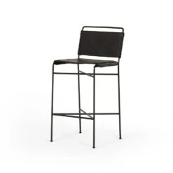 Roosevelt Bar Stool - Distressed Black -France and So Furniture 105861 024 PRM 1 9c53051e 7c43 4f49 8d92 38196ee81788