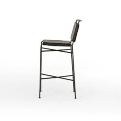 Roosevelt Bar Stool - Distressed Black -France and So Furniture 105861 024 SID 1 a6cf177a 27f2 4527 b178 585b5e8643d7