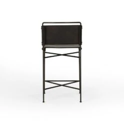 Roosevelt Counter Stool - Distressed Black -France and So Furniture 105861 025 BCK 1