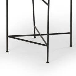 Roosevelt Counter Stool - Distressed Black -France and So Furniture 105861 025 DET 3