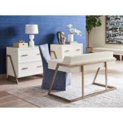 Langley Writing Desk - Linen White -France and So Furniture 105 410 WS back