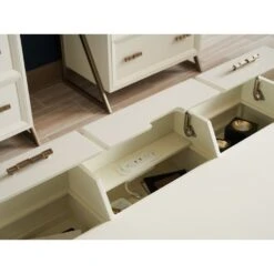 Langley Writing Desk - Linen White -France and So Furniture 105 410 det