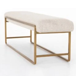 Silas Bench - Thames Cream -France and So Furniture 106280 005 DET 1