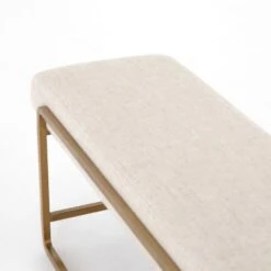 Silas Bench - Thames Cream -France and So Furniture 106280 005 DET 4