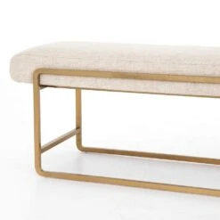 Silas Bench - Thames Cream -France and So Furniture 106280 005 DET 6