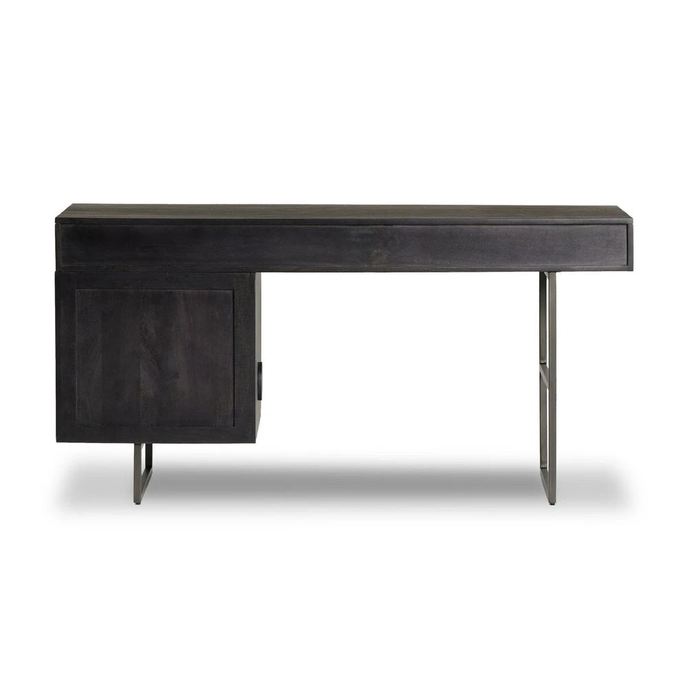 Loraine Desk - Black Wash W/ Black Cane 6 Loraine Desk - Black Wash W/ Black Cane - Image 6