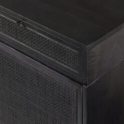 Loraine Desk - Black Wash W/ Black Cane 21 Loraine Desk - Black Wash W/ Black Cane -France and So Furniture 106683 005 DET 1