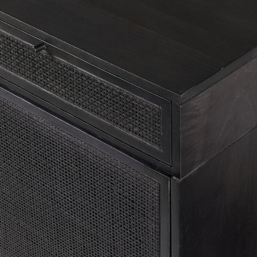 Loraine Desk - Black Wash W/ Black Cane 7 Loraine Desk - Black Wash W/ Black Cane - Image 7