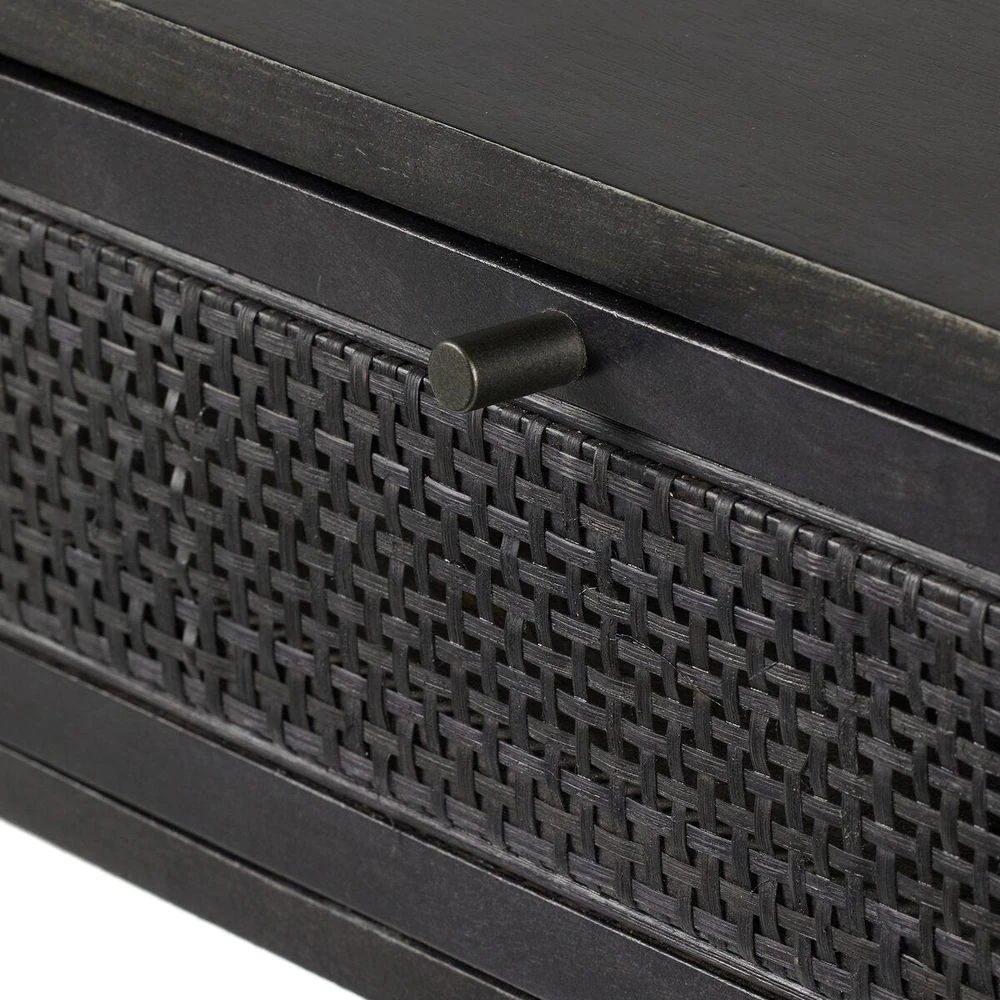 Loraine Desk - Black Wash W/ Black Cane 13 Loraine Desk - Black Wash W/ Black Cane - Image 13