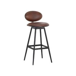 Ember Swivel Stool Bravo Cognac
