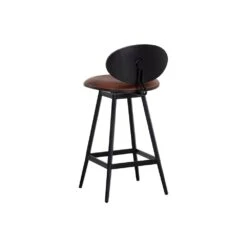 Ember Swivel Stool Bravo Cognac 11 Ember Swivel Stool Bravo Cognac -France and So Furniture 107066 3